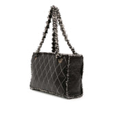 CC Quilted Calfskin Tweedy Shopping Tote